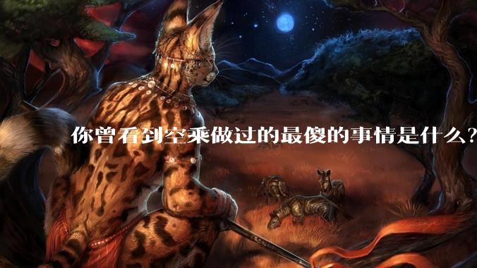 你曾看到空乘做过的最傻的事情是什么？